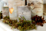 DIY tutorial: faux birch candle holders