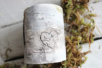 DIY tutorial: faux birch candle holders