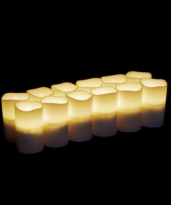 Warm White Rechargeable led pillar tea light candle from Candles Recharge