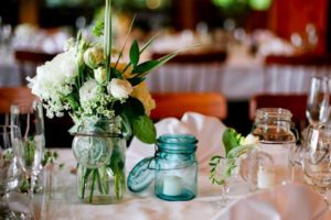 mason jars make a great wedding decor idea, and you can leave the lids on when using my battery operated tea light candles